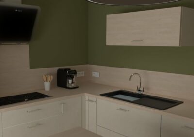 Plans de cuisine 3D pour une entreprise de Roanne (Loire 42)
