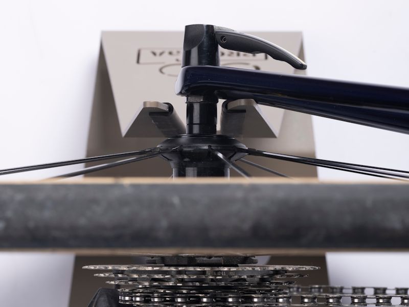 support vélo vue de haut